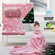 Светящийся теплый и нежный плед для детей и подростков 150x200&nbsp;Magic Blanket Розовый (51901CS608) - изображение 1