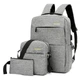 Рюкзак городской 3в1 Backpack 9018 дорожный комплект Серый (51901CS615) - изображение 1