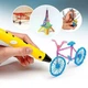 3D ручка фиолетовая 3D Pen 2 с комплектом PLA пластика 20 цветов 100 метров - изображение 5