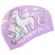 Шапочка для плавания детская силиконовая Yingfa Junior 0012-1 Violet-White-Pink - изображение 1