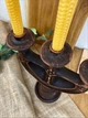 Трисвечник для дома глиняный (керамический) резной 30 см Гражда - изображение 5
