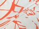 Ткань Лен с вискозой геометрическая абстракция, оранжевый на бежевом, пог. м. (л39, 2409077A, д1 цв2) - изображение 1