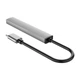 USB-хаб Orico AH-A12F-GY-BP USB Type-C 3-в-1 Grey (CA913770) - зображення 2