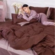 Пододеяльник MirSon Сатин Premium 0165+0211 Cappuccino 200х220 (2200001220218) - изображение 5
