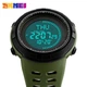 Мужские часы Skmei 1254 Compas с компасом Зеленые - изображение 7