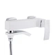 Смеситель для ванны Qtap Swan Cascada с поворотным изливом (c душевым гарнитуром) QTSWA260CRW45569 Chrome/White - изображение 4