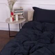 Пододеяльник MirSon 200х220 Satin Stripe 30-0021 Dark Blue (2200005255926) - изображение 5
