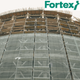 Сітка фасадна захисна, затіняюча Fortex 3,3 х 50 м, 165 м2, 60 г/м2, сіра - зображення 12