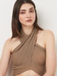Футболка женская Zara 6427/233 L Золотистая (06427023303040) - изображение 4