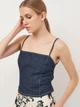 Футболка женская Zara 6929/340 XL Темно-синяя (06929003400058) - изображение 4
