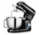 Кухонний планетарний комбайн Kerch Mychef PR2200 3000 Вт із підсвічуванням Чорний із сріблястим - зображення 2