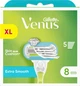 Змінні картриджі для гоління ( касети) жіночі Venus Extra (Deluxe) Smooth 8 касет - зображення 2