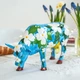 Коллекционная статуэтка Cow Parade корова голубая с цветами Cowalina Dogwood, Size L 30 х 9 х 20 см Нидерланды - изображение 3