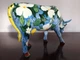 Коллекционная статуэтка Cow Parade корова голубая с цветами Cowalina Dogwood, Size L 30 х 9 х 20 см Нидерланды - изображение 6