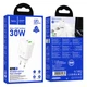 Мережевий зарядний пристрій Hoco N63 Gentle PD30W+QC3.0 (1USB-A/1C) White - зображення 4