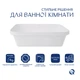 Комплект Qtap Scorpio: Раковина врезная прямоугольная 510х390х145 мм White + Донный клапан PU02 - изображение 3