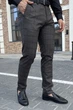 Штани slim fit Trend Collection 1259 чорно-коричневий 30 - зображення 9