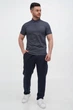 Футболка однотонна поло Trend Collection 33020 Темно-синій M - зображення 3