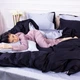 Комплект постільної білизни MirSon Сатин Premium Greyness 0251+0055 143х210 (2200000689245) - зображення 5