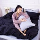 Комплект постільної білизни MirSon Сатин Premium Greyness 0251+0055 143х210 (2200000689245) - зображення 7