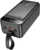 Внешний аккумулятор (Power Bank) Hoco J123C 22.5W 60000mAh LED Light (FCP, PD3.0, QC3.0) 1C+3A Black (39282) - изображение 5