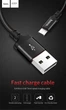 Інтерфейсний кабель Hoco X14 USB - microUSB 2m Black (39126) - зображення 3