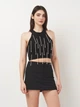 Футболка женская Zara 7901/313 M Черная (07901313800031) - изображение 1