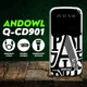 Повербанк умб 40000 mah с быстрой зарядкой и встроенными кабелями micro usb type c lightning Andowl Q-CD901X1 павербанк для телефона роутера устройств powerbank внешний портативный аккумулятор повербанки большой емкости белый - изображение 2