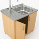 Мойка с тумбой AQUAMARIN BoxWood 800 БУК+Смеситель - изображение 4