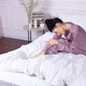 Комплект постельного белья MirSon Satin&nbsp;Stripe 30-0001&nbsp;White 200х220 Евро (2200005245682) - изображение 3