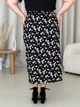 Юбка миди летняя женская Merlini Лакко 400001483 L-XL Черная - изображение 7