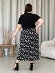 Юбка миди летняя женская Merlini Лакко 400001483 L-XL Черная - изображение 9
