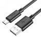 Кабель Micro-USB 2.4A (1m) — Hoco X88 — Black - изображение 1