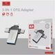 Адаптер OTG USB 3.0 на Micro-USB USB, Lightning, USB-C — Earldom ET-OT93 - зображення 7
