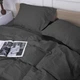 Комплект постельного белья MirSon Satin&nbsp;Stripe 30-0012&nbsp;Dark&nbsp;Gray 175х210 Двуспальный (2200005251973) - изображение 2