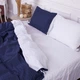 Комплект постельного белья MirSon Satin&nbsp;Stripe 30-0020 + 30-0001&nbsp;Naskirin 143х210 Полуторный (2200005265468) - изображение 4