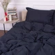 Комплект постельного белья MirSon Satin&nbsp;Stripe 30-0021&nbsp;Dark&nbsp;Blue 143х210 Полуторный (2200005255742) - изображение 3