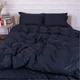 Комплект постельного белья MirSon Satin&nbsp;Stripe 30-0021&nbsp;Dark&nbsp;Blue 143х210 Полуторный (2200005255742) - изображение 6