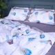 Комплект постельного белья MirSon Satin print Elit Azure Jay 200х220 (2200005394274) - изображение 8