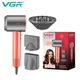 Фен профессиональный VGR V-440 PINK, 3 уровня обдува, 3 уровня температуры, 110000 RPM, 3 насадки - изображение 1