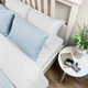 Комплект постільної білизни MirSon Євро 200х220 Royal Soft Stripe 30-0013 + 30-0001 Gilberta Сатин (2200008075477) - зображення 1