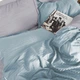 Комплект постельного белья MirSon евро 200x220 см Royal Soft Stripe 30-0013 + 30-0010 Windly сатин (2200008075712) - изображение 2