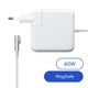 Зарядний пристрій для макбука 60W, MagSafe, білий блок живлення, зарядний пристрій для ноутбука + магнітний кабель, швидка зарядка, адаптер живлення Apple MacBook (ARS12028) - зображення 1