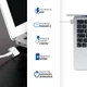 Зарядний пристрій для макбука 45W, MagSafe 2, білий блок живлення, зарядний пристрій для ноутбука + магнітний кабель, швидка зарядка, адаптер живлення Apple MacBook (ARS31320) - зображення 5
