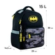 Шкільний набір Kite DC Comics Batman SET_DC24-770M (рюкзак, пенал, сумка) - зображення 2