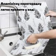 Складной алюминиевый защитный экран для газовой плиты от разбрызгивания масла заслонка сковороды Листья пальмы - изображение 2