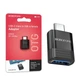 Переходник BOROFONE BV18 Type-C/USB 3.0 из пластика и с максимальным током до 3А - изображение 1