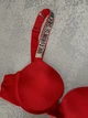 Комплект білизни (бюстгальтер + трусики-бразиліана) жіночий Victoria's Secret 75B червоний (8030) - зображення 3
