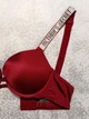 Комплект білизни (бюстгальтер + трусики-бразиліана) жіночий Victoria's Secret 85D бордовий (8030) - зображення 4