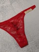 Комплект білизни (бюстгальтер + трусики-стрінги) жіночий Victoria's Secret 85B червоний (8075) - изображение 5